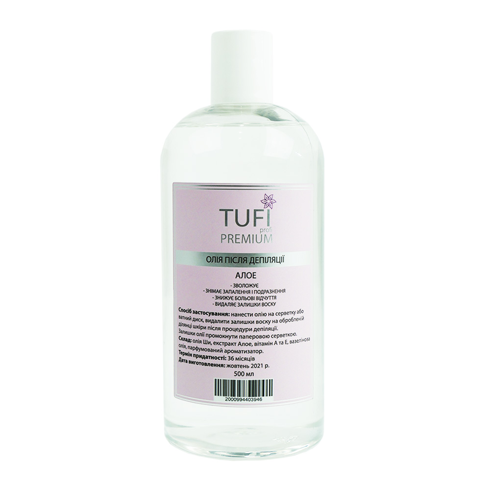 Oil after depilation TUFI profi PREMIUM aloe 500 ml (0104351)