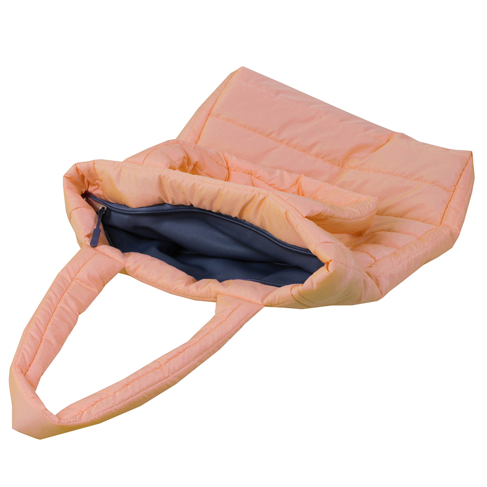 Сумка-шопер TUFI profi PREMIUM Quilt стьобана персик (0121418)