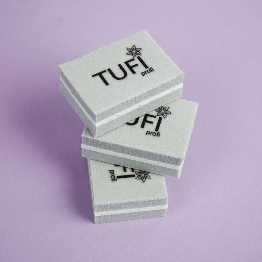 Бафик TUFI profi Мини Серый 100/180 грит 50 шт (0122164)