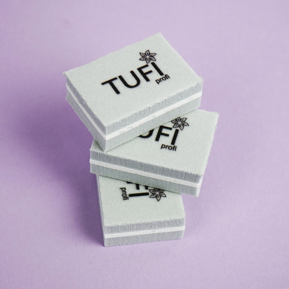 Бафик TUFI profi Мини Серый 100/180 грит 1 шт (0122163)