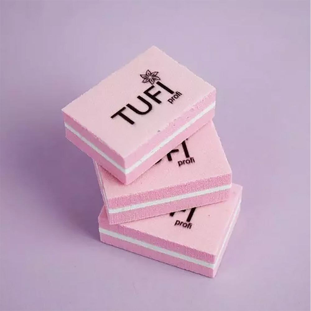 Бафик TUFI profi Мини Розовый 100/180 грит 1 шт (0122162)