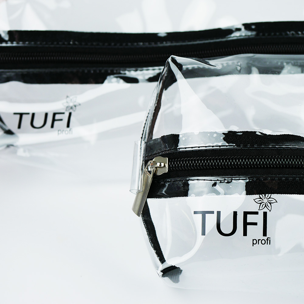 Набір косметичок TUFI profi PREMIUM Transparent set прозорий (0121598)