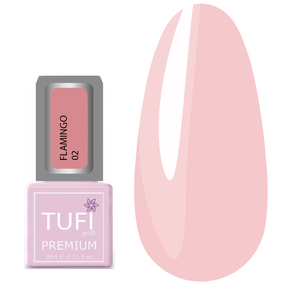 Гель-лак TUFI profi FLAMINGO 02 Застенчивый румянец 8 мл (0121293)