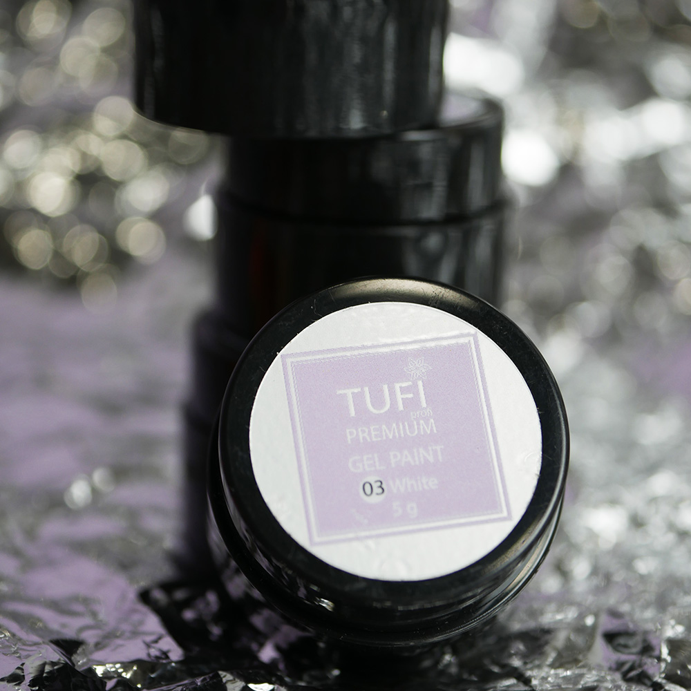 Gel paint TUFI profi  PREMIUM  White 5 g