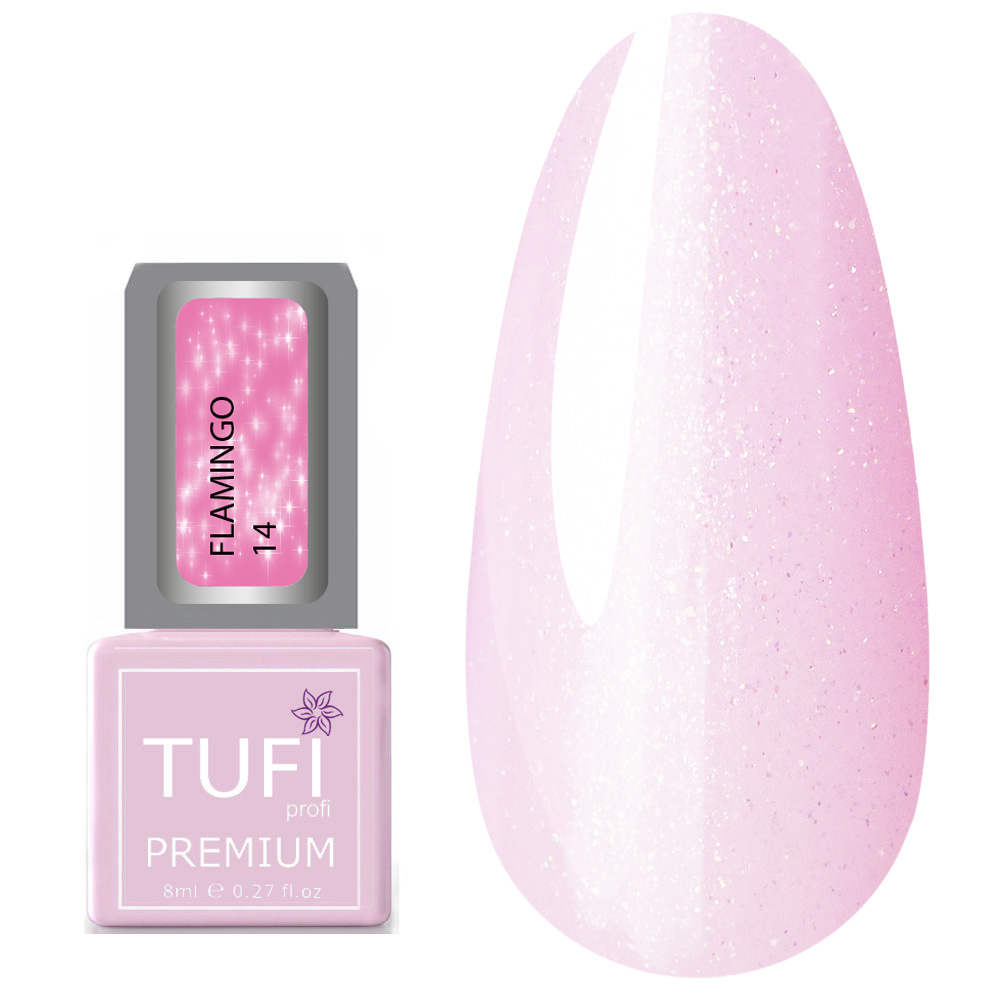 Гель-лак TUFI profi FLAMINGO 14 Цветочный лед 8 мл (0121305)