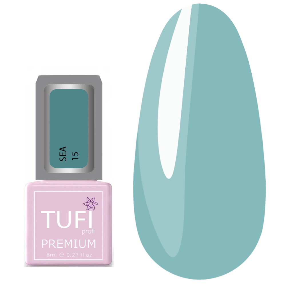 Гель-лак TUFI profi SEA 15 Серулеан 8 мл (0121239)