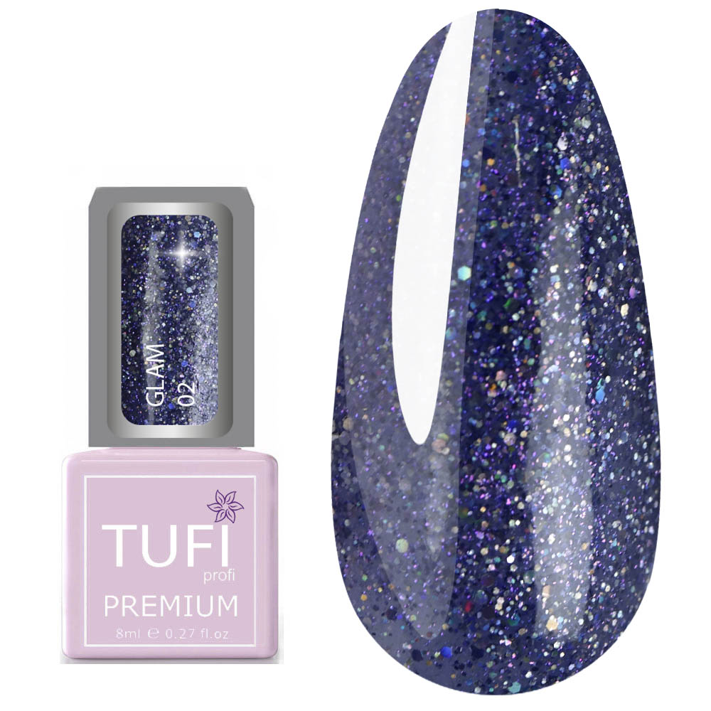 Гель-лак TUFI profi GLAM 02 Галактика 8 мл (0121682)