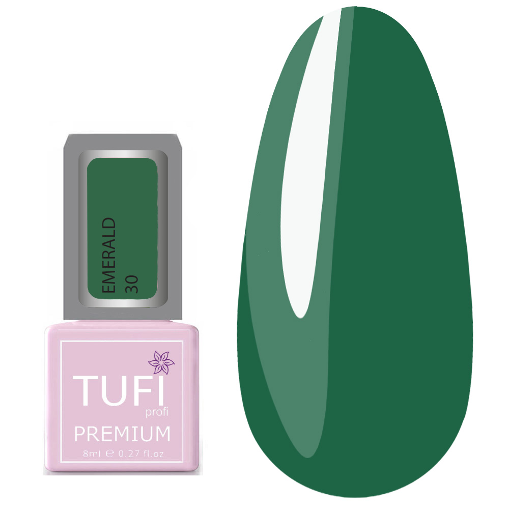 Гель-лак TUFI profi EMERALD 30 Зеленый опал 8 мл (0121284)