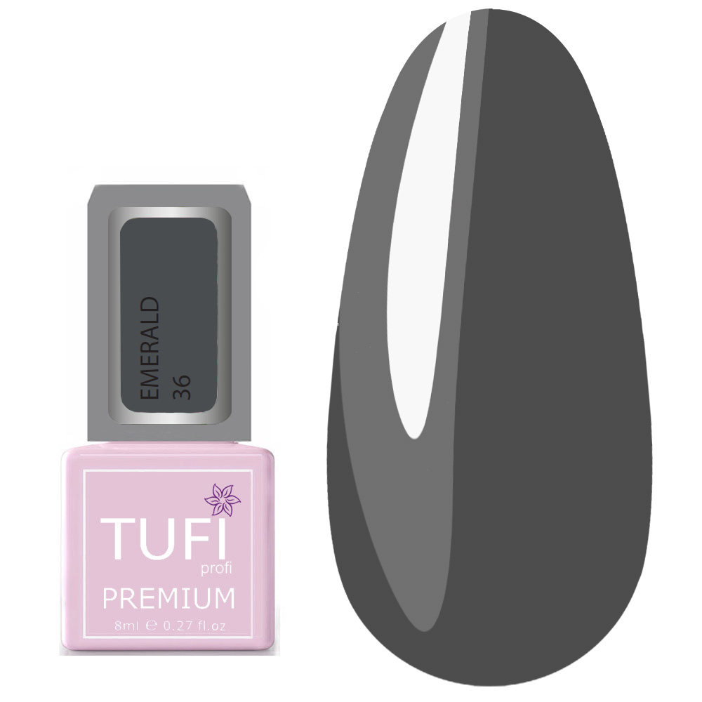 Гель-лак TUFI profi EMERALD 36 Ночной побег 8 мл (0121290)