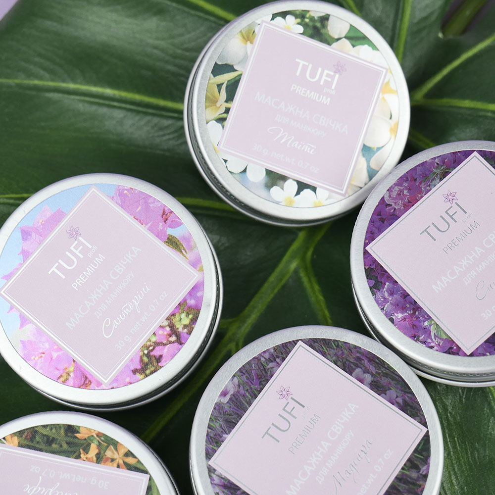 Massage Spa candle for hands TUFI profi PREMIUM Taity 30 g (0125409)