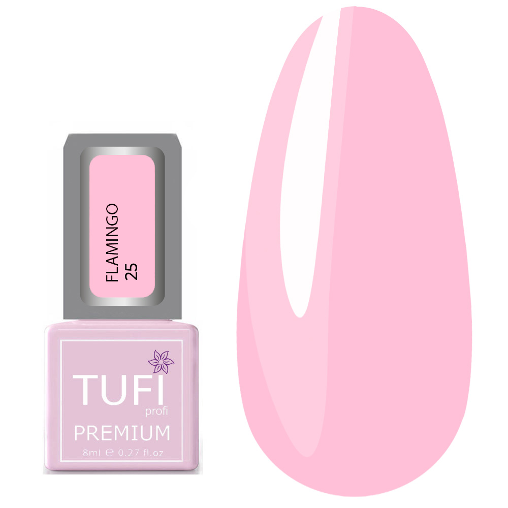 Гель-лак TUFI profi FLAMINGO 25 Нежный лепесток 8 мл (0132493)