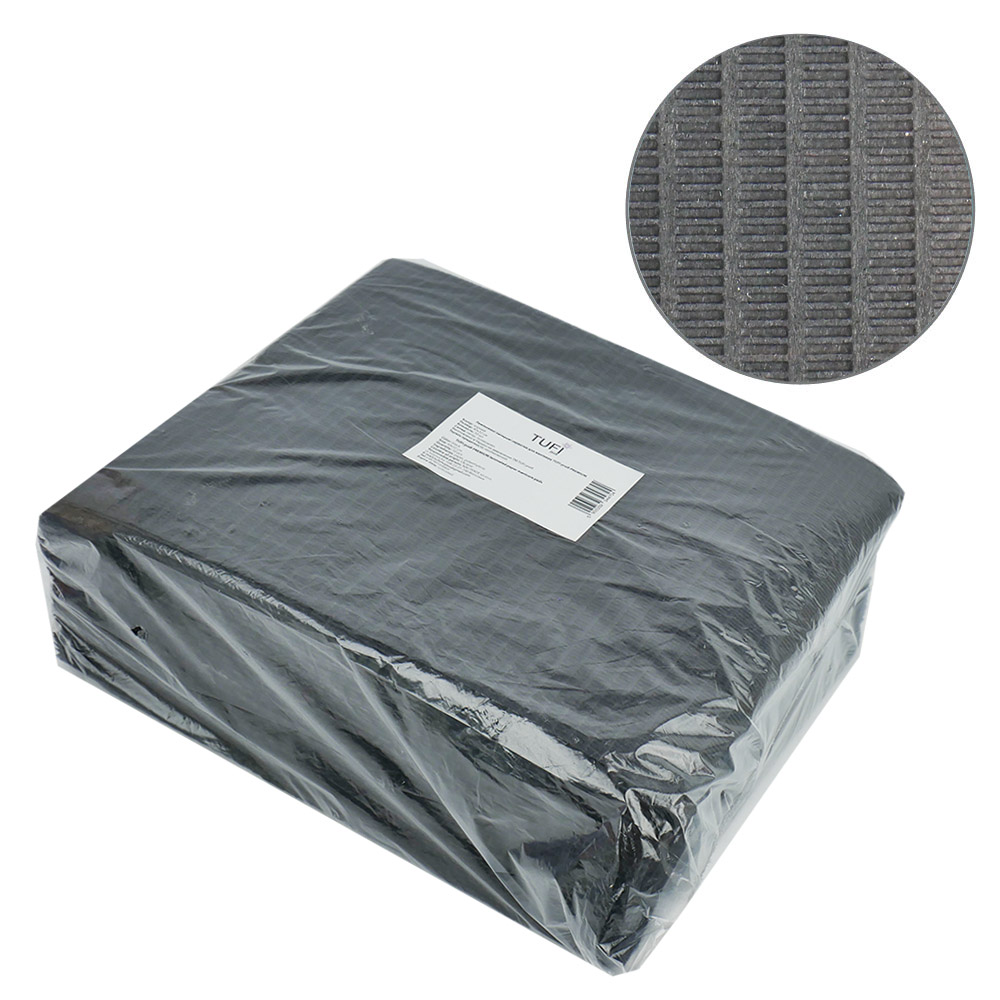 Disposable paper mats TUFI profi PREMIUM black 40х32 сm 50 pcs (0104202)