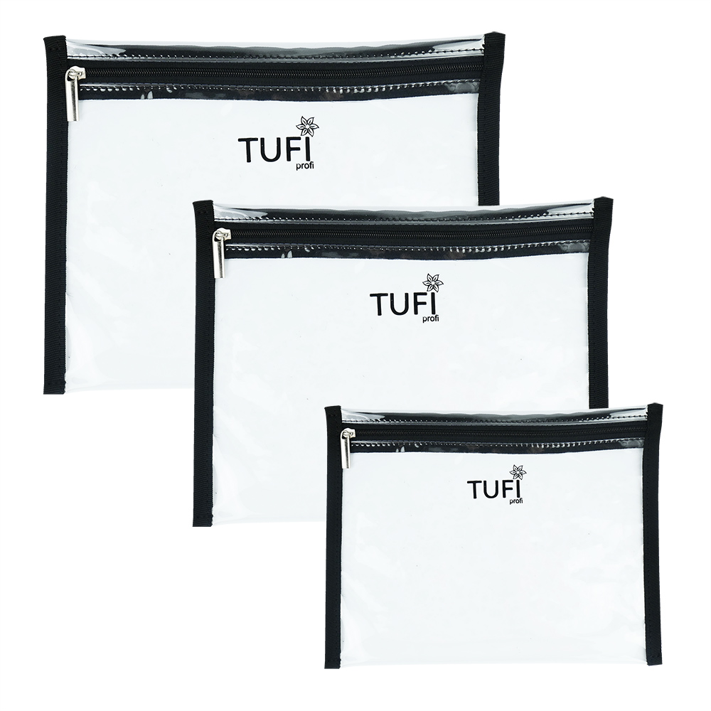 Набір косметичок TUFI profi PREMIUM прозорий (0133410)