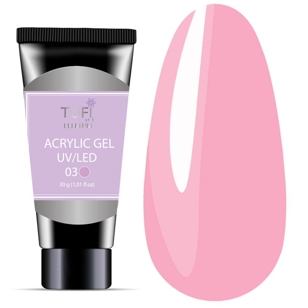 Acrylic gel TUFI profi PREMIUM 03 Pink dawn 30 g (0133967)