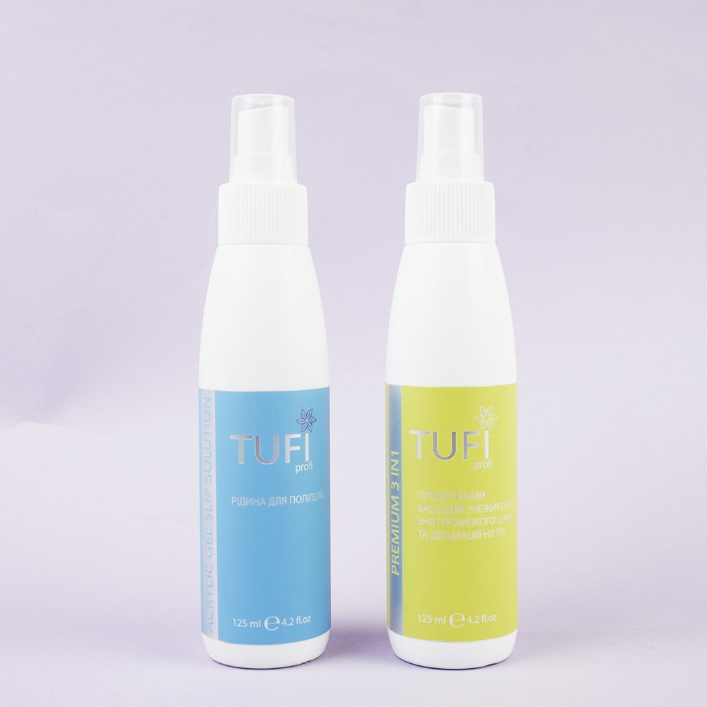 Жидкость для полигеля TUFI profi PREMIUM Acrylic Gel Slip Solution конструирующая 125 мл (0170311)