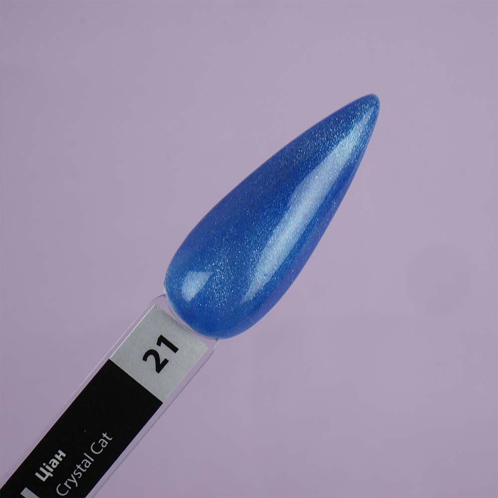 Гель-лак TUFI profi CRYSTAL CAT 21 Ціан 8 мл (0173912)