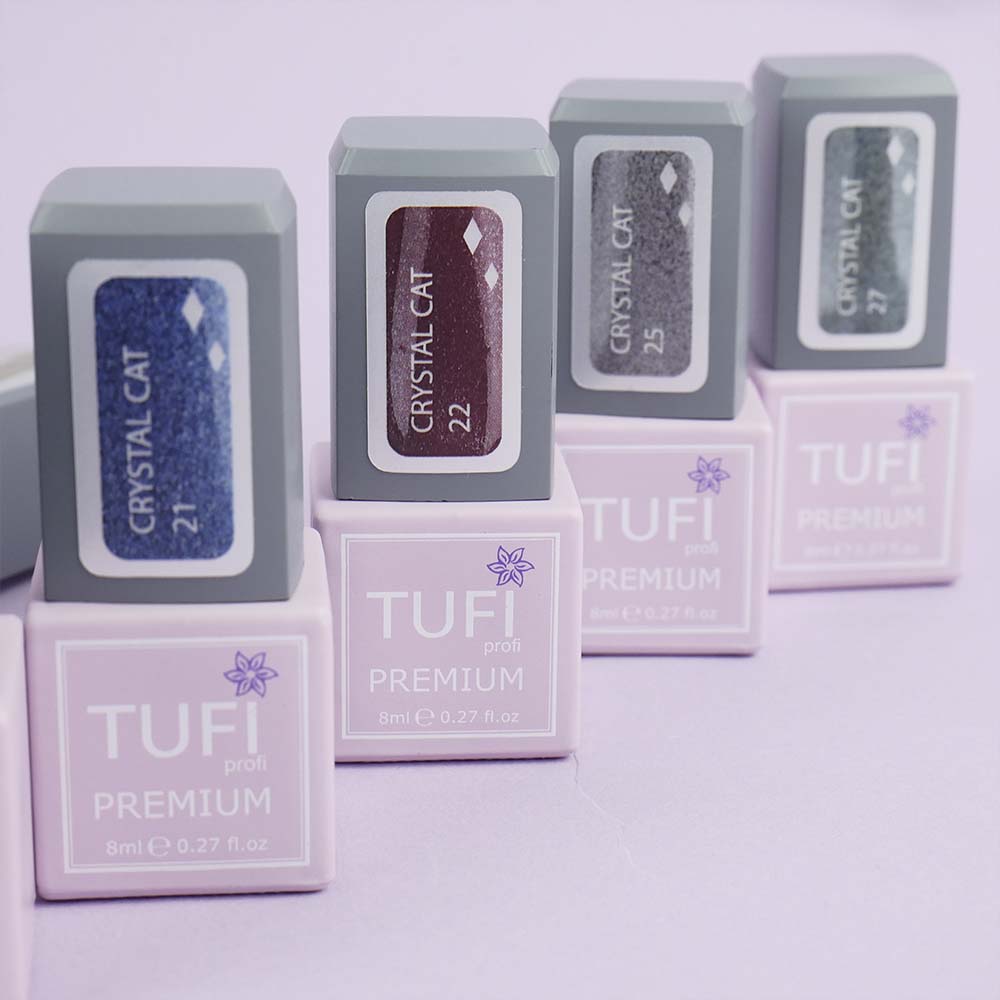 Гель-лак TUFI profi CRYSTAL CAT 24 Гранатовий голографік 8 мл (0173917)