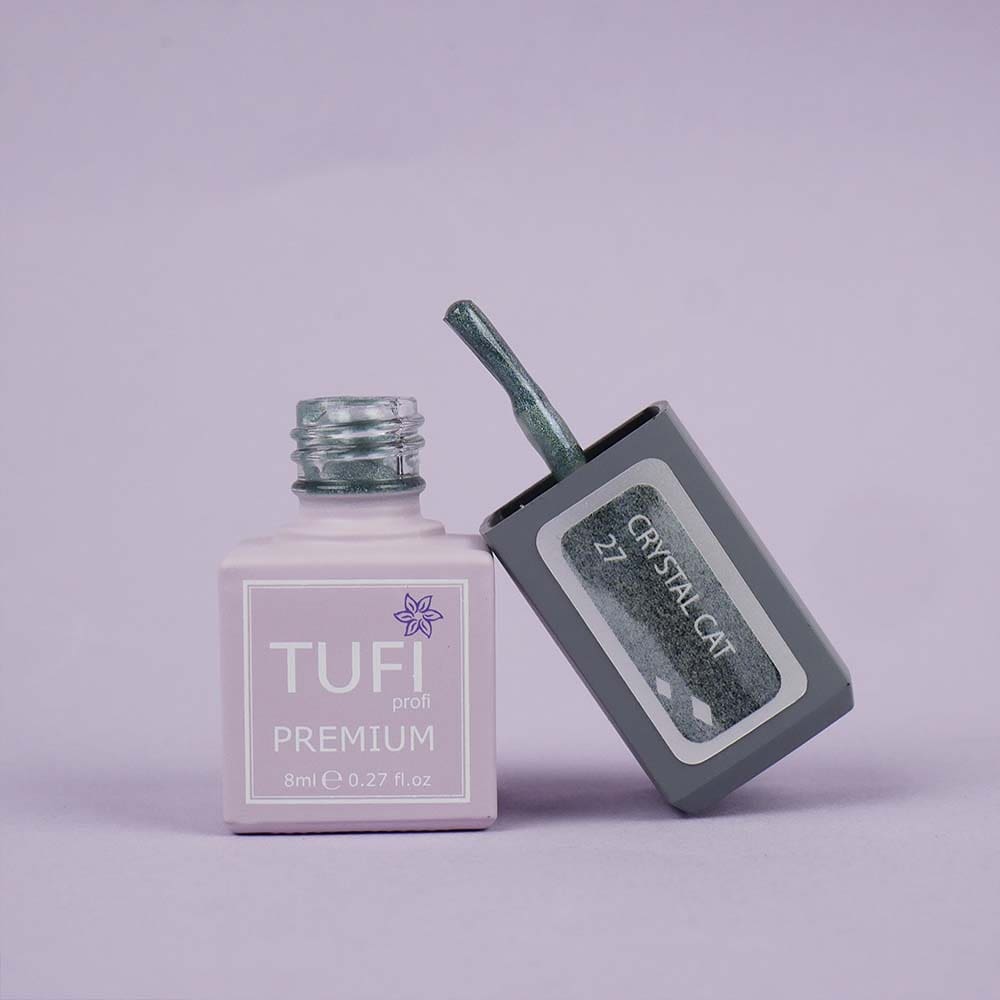 Гель-лак TUFI profi CRYSTAL CAT 27 Малахіт голографік 8 мл (0173920)