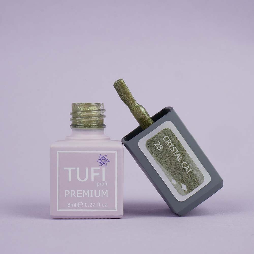Гель-лак TUFI profi CRYSTAL CAT 28 Хризоліт голографік 8 мл (0173921)