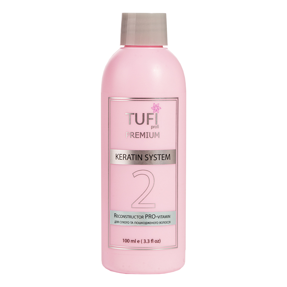 Keratin TUFI profi PREMIUM Reconstructor PRO-vitamin  for dry and damaged hair 100 ml (0123826)