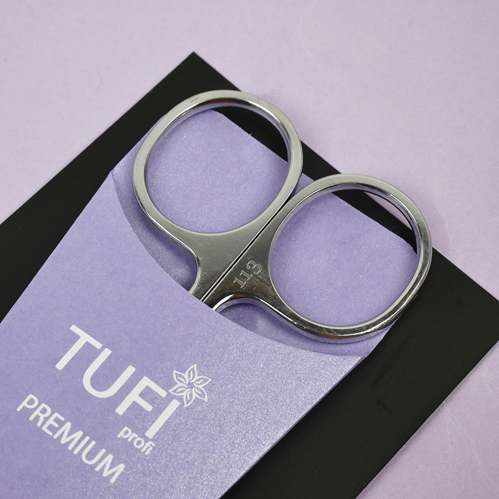 Ножницы для кутикулы TUFI profi Из Высококачественной Нержавеющей Стали Н-113 серебряные 25 мм (0174648)