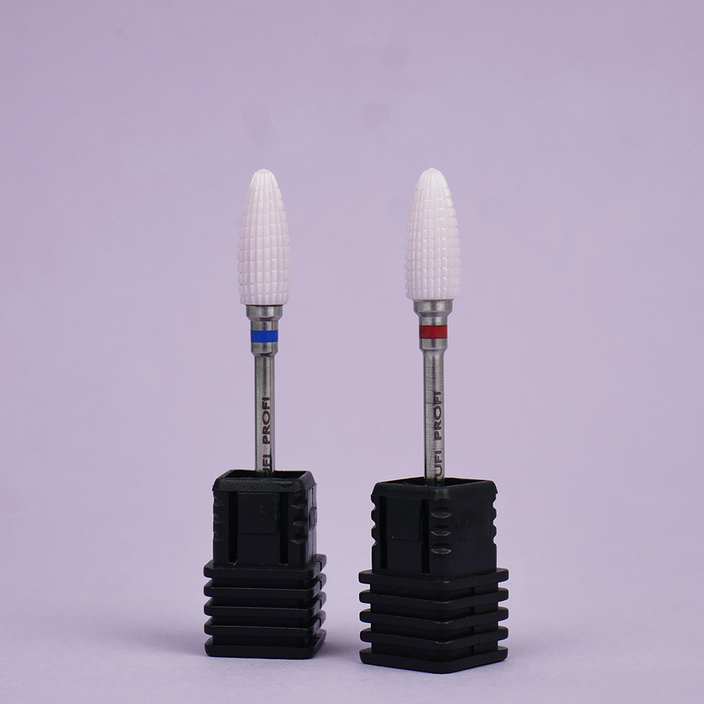Cutter for manicure TUFI profi PREMIUM ceramic corn 640501REV reversible blue notch