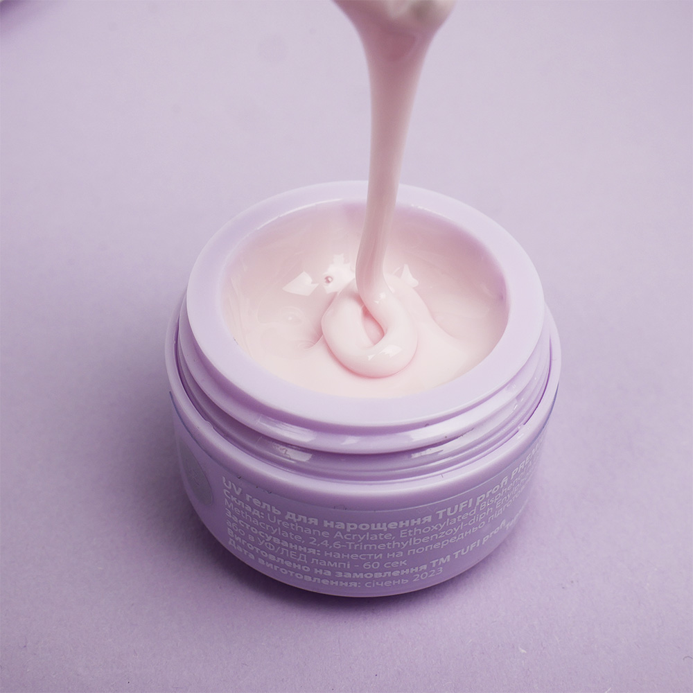 Гель для наращивания TUFI profi BUILDER GEL 03 Pink Cloud 15 г (0226510)