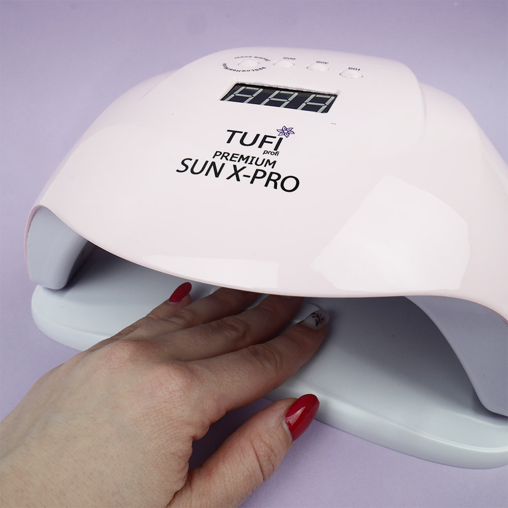 Лампа для маникюра TUFI profi SUN X-PRO Розовая 72 Вт (0231864)
