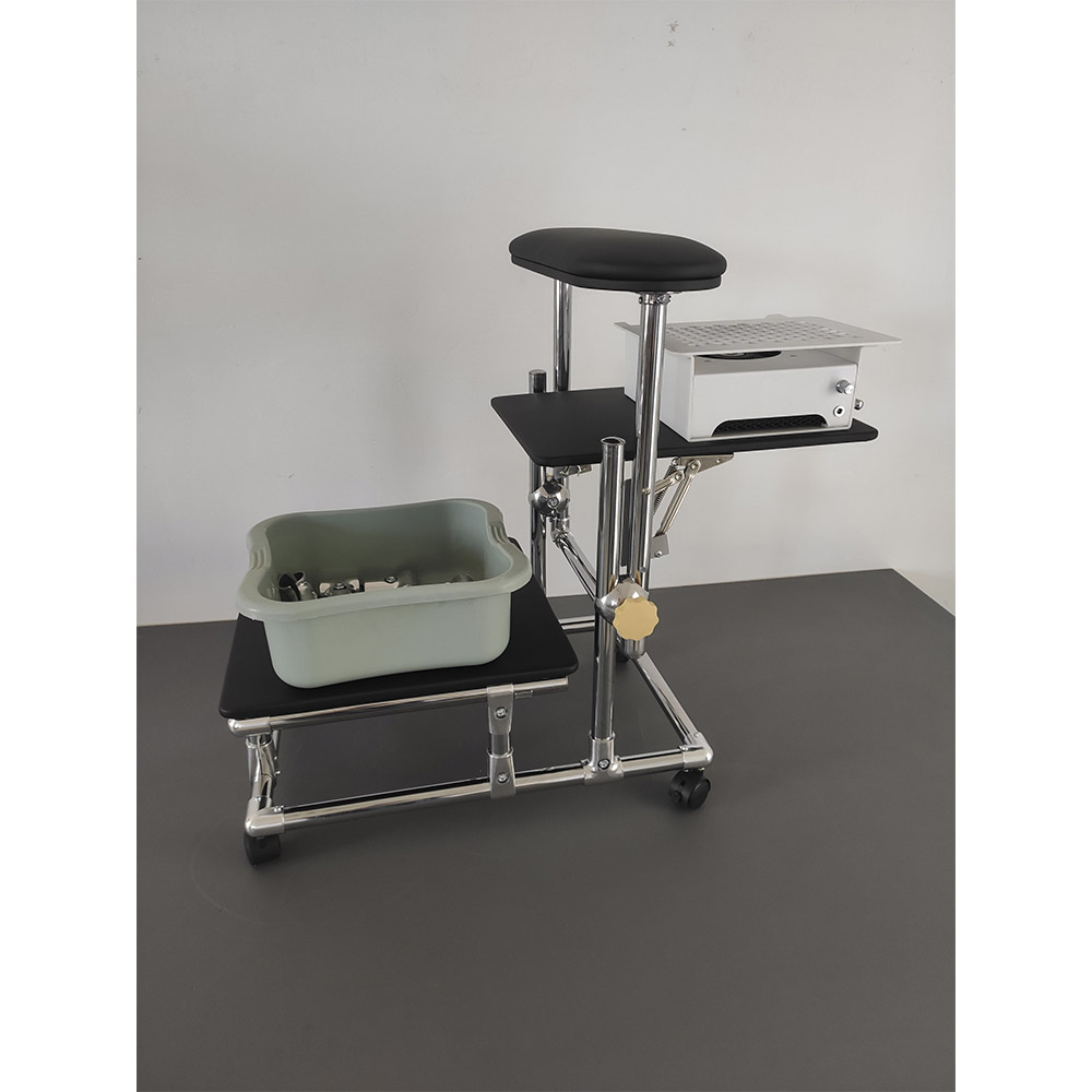 Pedicure stand TUFI profi PREMIUM with shelf and stand for bath (0231683)