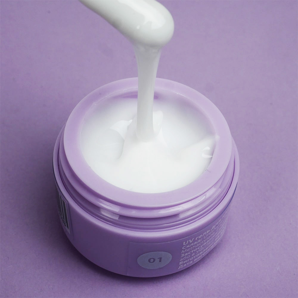 Гель для наращивания TUFI profi BUILDER GEL 01 Milky 15 г (0226508)