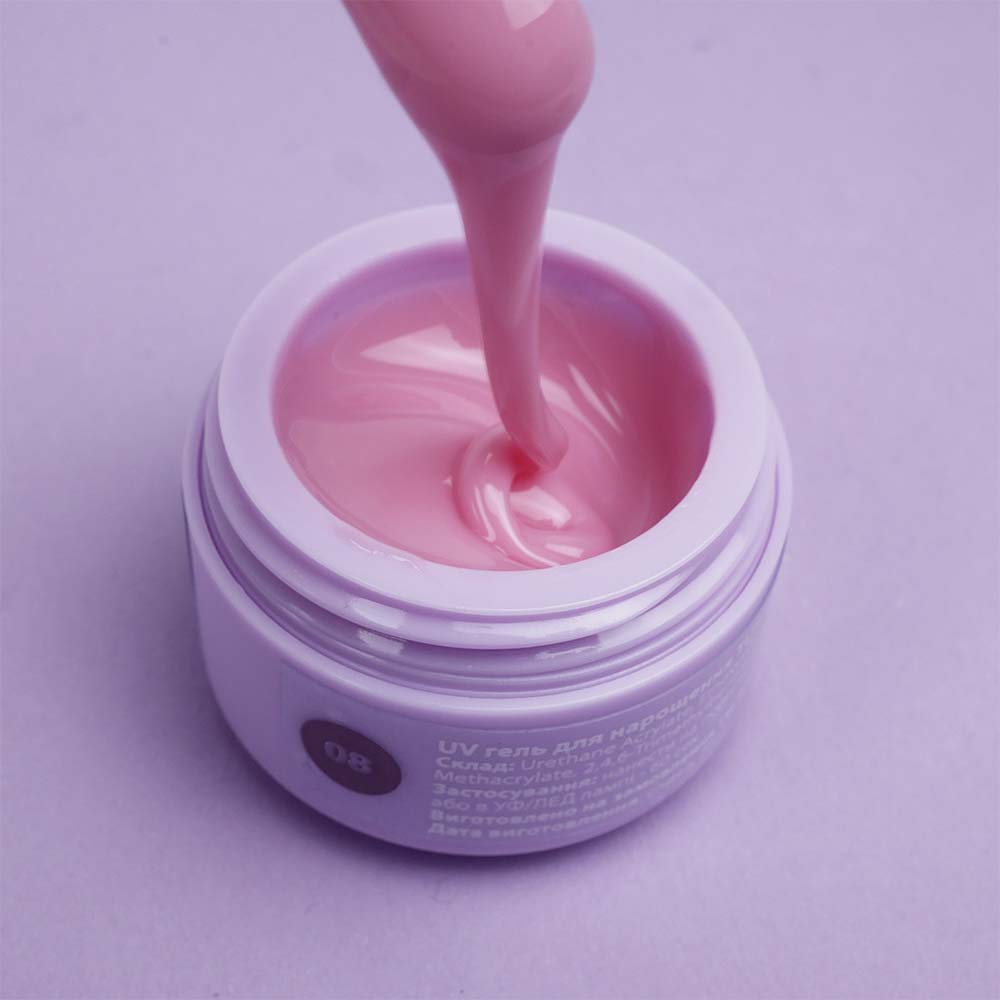 Гель для наращивания TUFI profi BUILDER GEL 08 Blush 15 г (0226584)