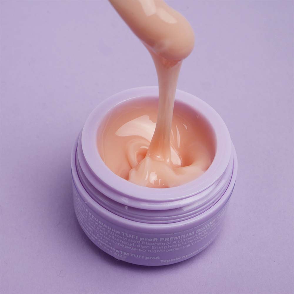 Гель для наращивания TUFI profi BUILDER GEL 10 Peach Ice 15 г (0226586)