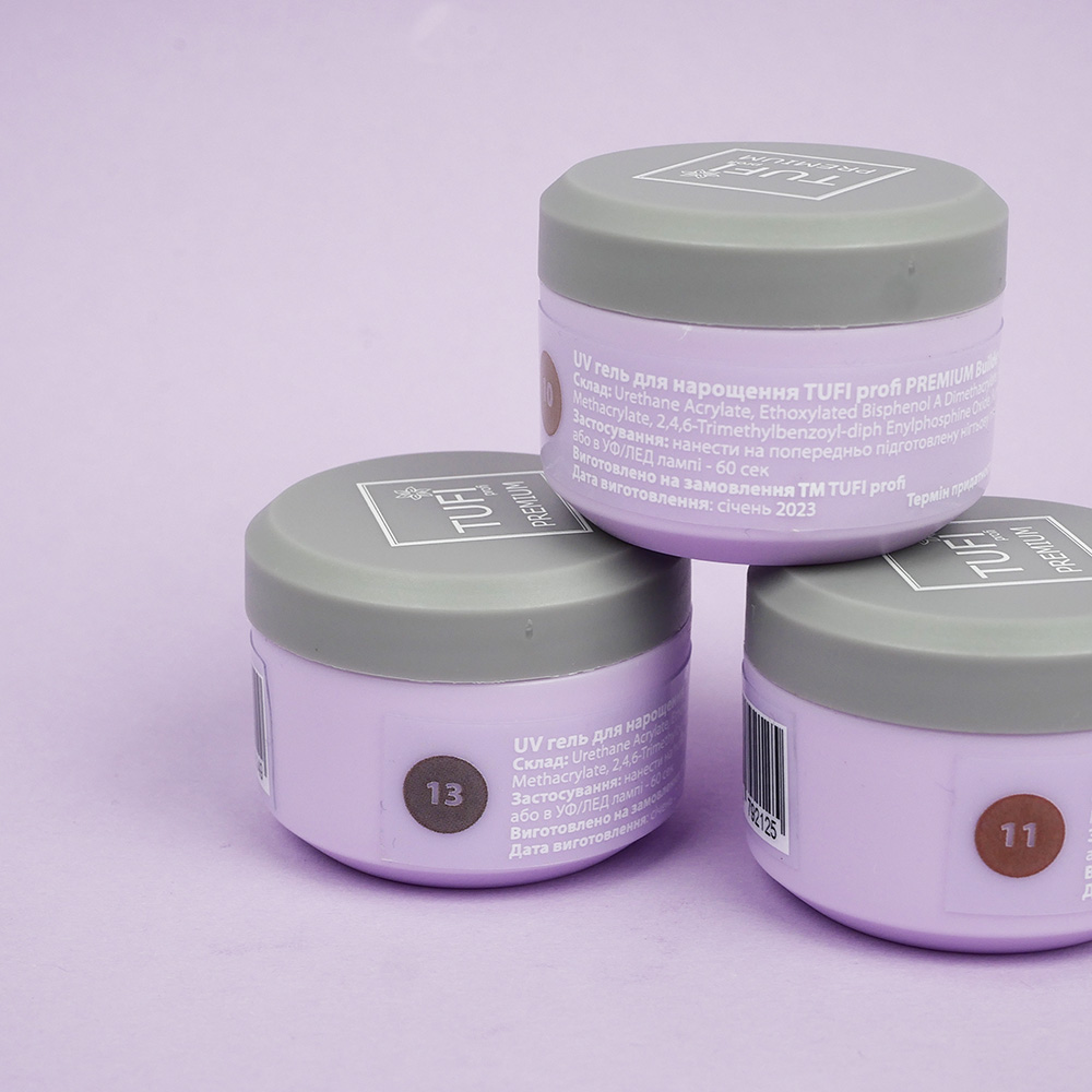 Гель для наращивания TUFI profi BUILDER GEL 06 French Pink 15 г (0226582)