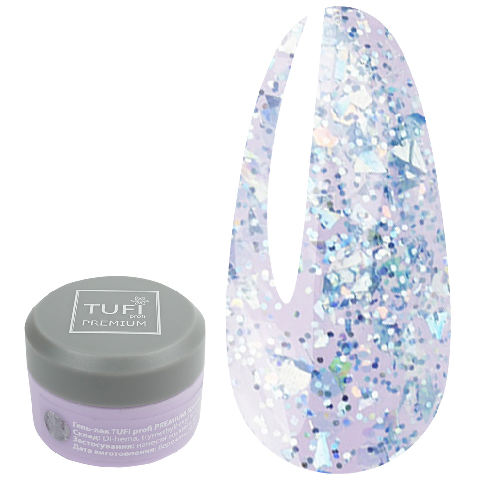 Гель-лак TUFI profi SPARKLE 08 Синее золото 5 мл (0243536)