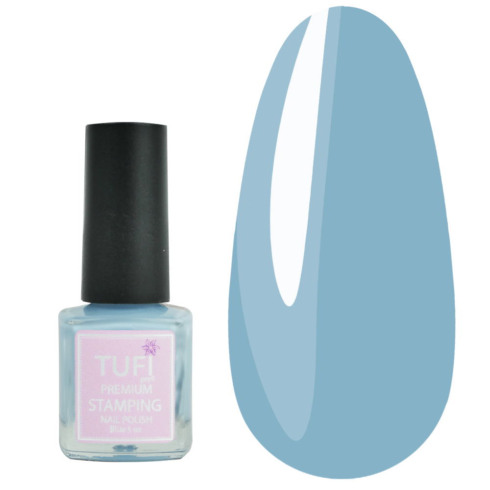 Stamping nail polish TUFI profi  PREMIUM  Stamping blue 5 ml (0283956)