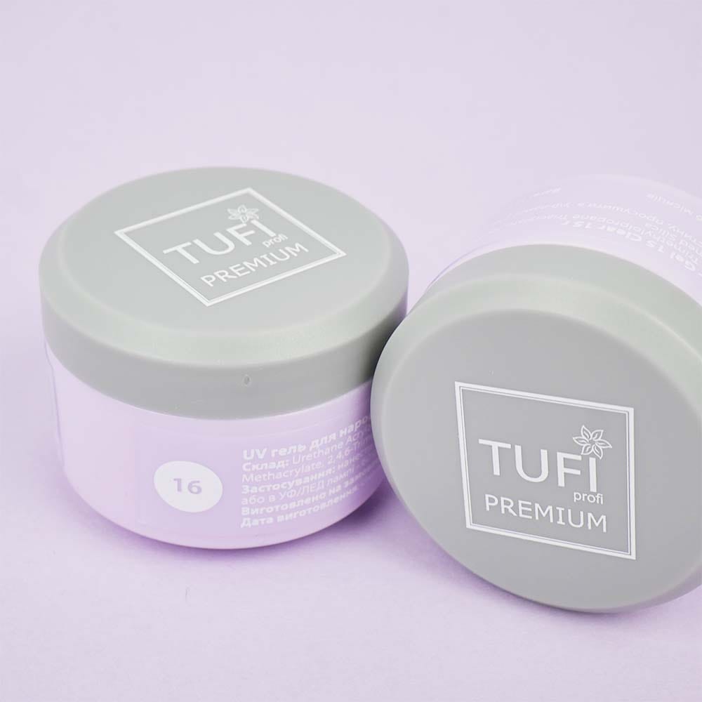 Гель для наращивания TUFI profi BUILDER GEL 16 White 15 г (0283887)