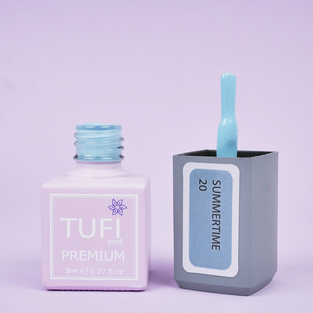 Gel polish TUFI profi PREMIUM Summertime 20 blue 8ml (0283772)