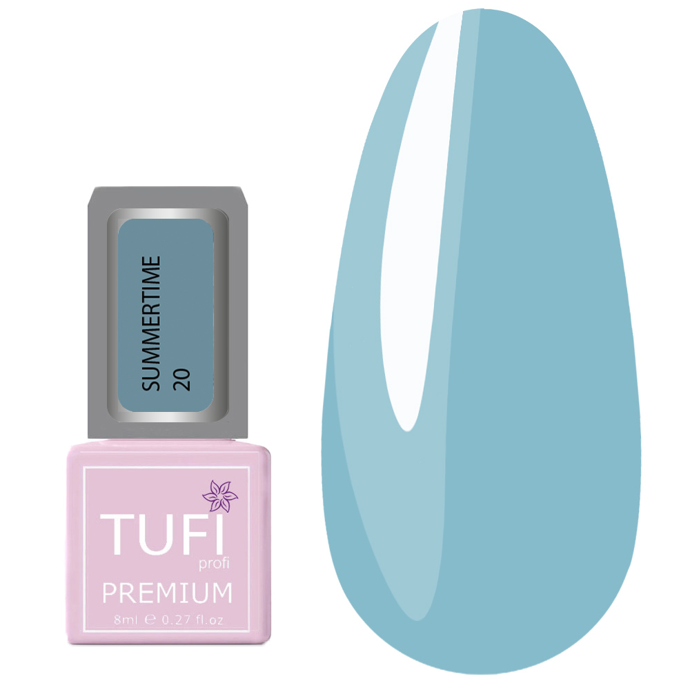 Gel polish TUFI profi PREMIUM Summertime 20 blue 8ml (0283772)