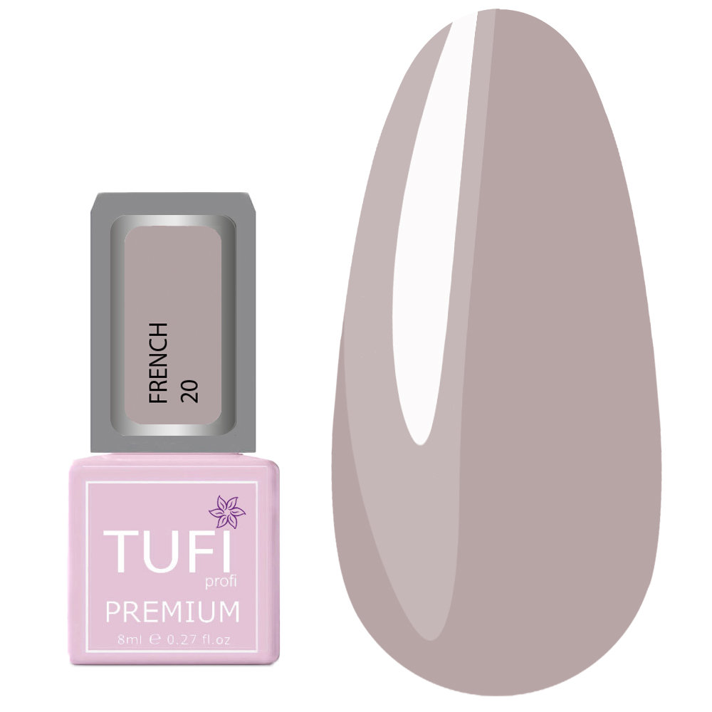 Gel polish TUFI profi PREMIUM French 20 powder 8ml (0283792)