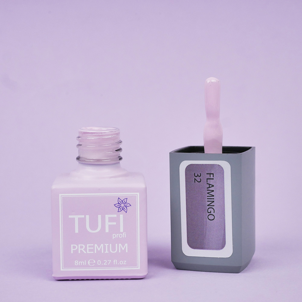 Гель-лак TUFI profi FLAMINGO 32 Пурпурный мел 8 мл (0283801)
