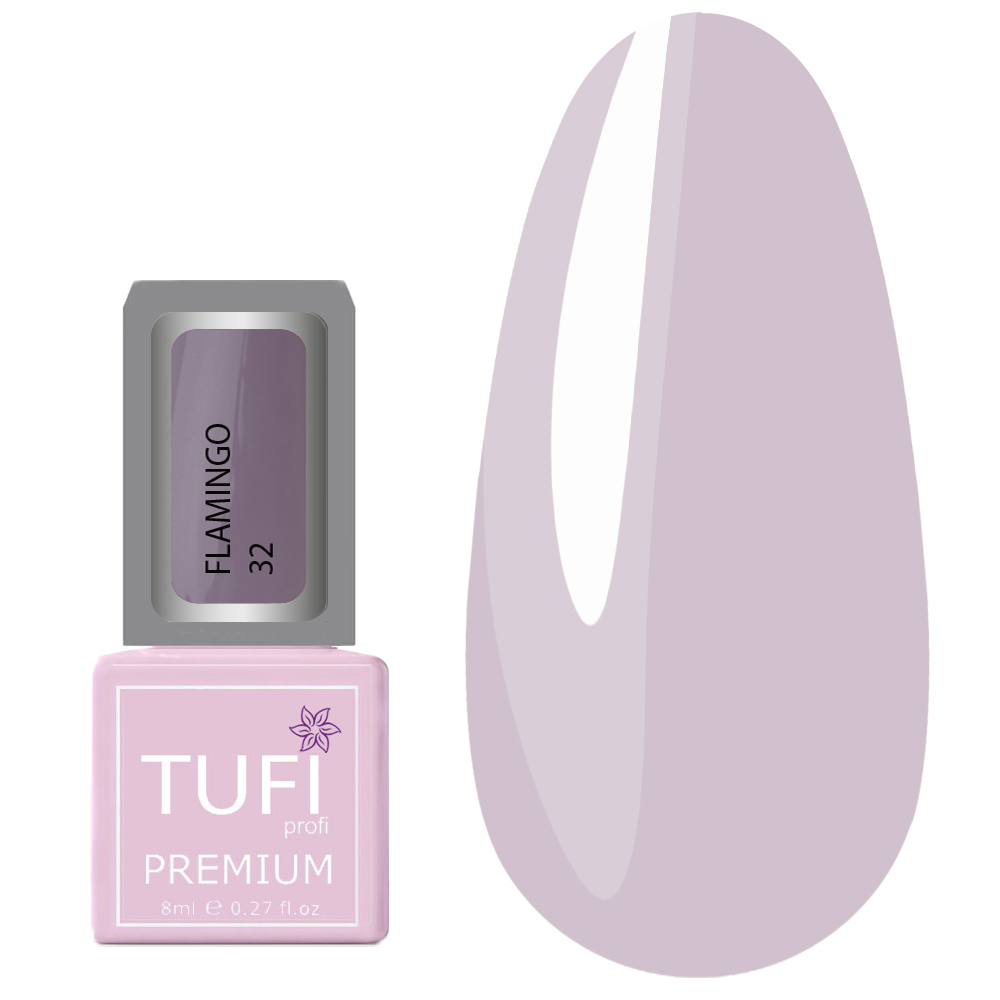 Гель-лак TUFI profi FLAMINGO 32 Пурпурный мел 8 мл (0283801)
