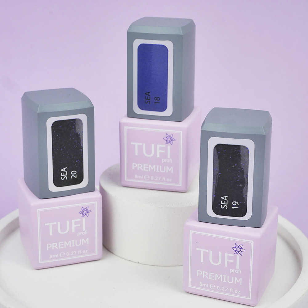 Гель-лак TUFI profi SEA 19 Синий бархат 8 мл (0283755)