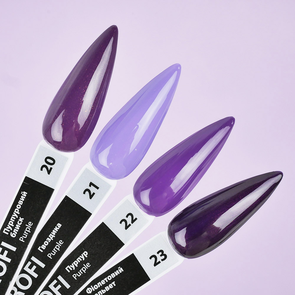 Gel polish TUFI profi PREMIUM Purple 23 purple velveteen 8ml (0283777)