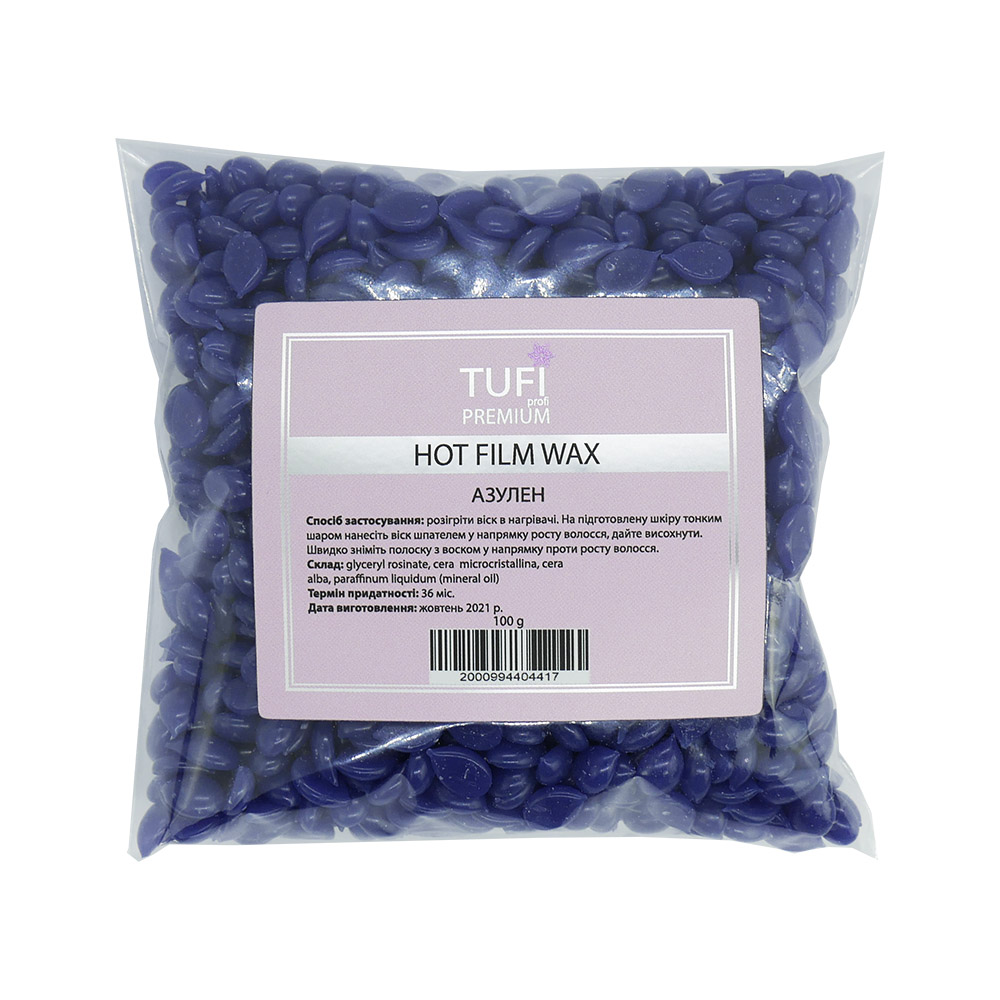 Hot polymeric wax in granules TUFI profi PREMIUM azulene 100 g