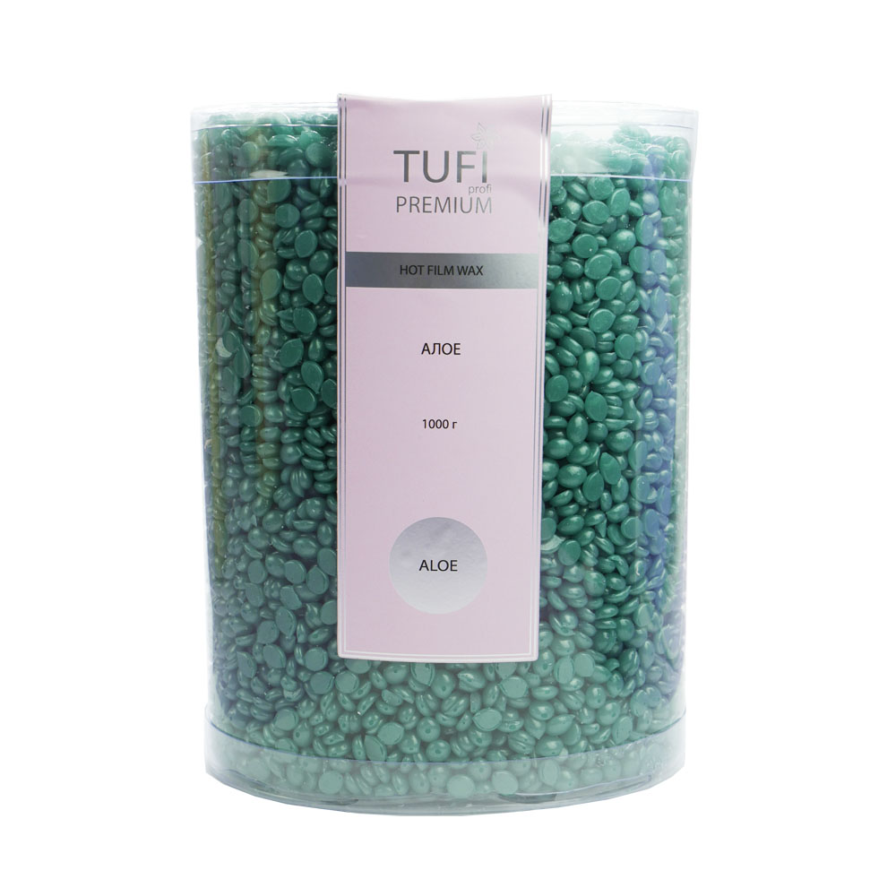Горячий полимерный воск в гранулах TUFI profi Алоэ 1000 г (0105203)
