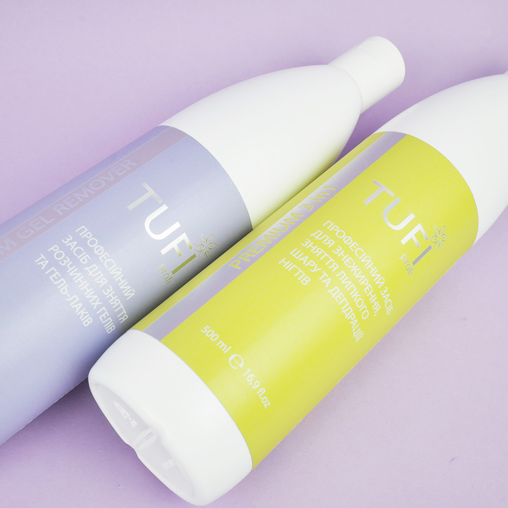 Рідина для зняття гель-лаку TUFI profi PREMIUM Gel Remover 500 мл (0283912)
