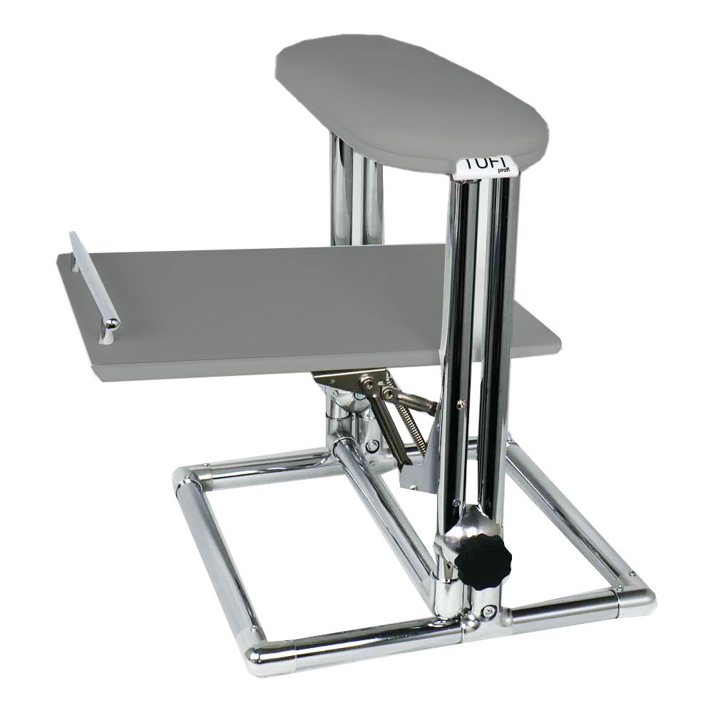 Pedicure stand TUFI profi PREMIUM with shelf gray (0295249)