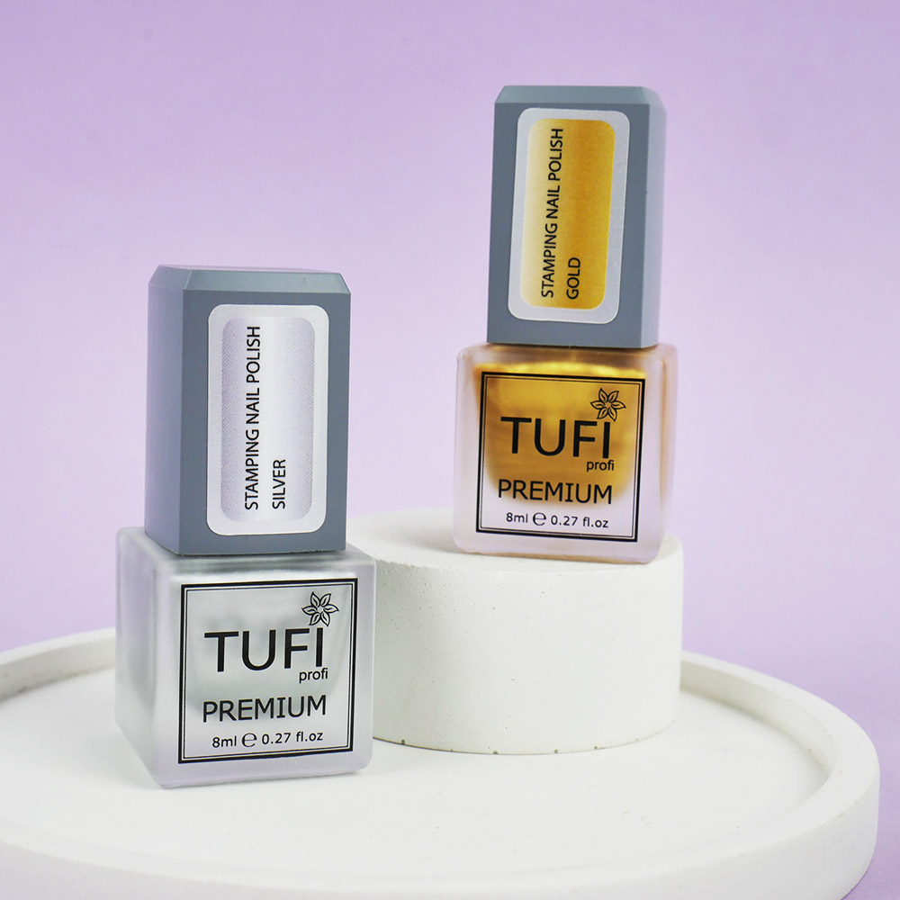 Лак для стемпинга TUFI profi Серебряный 8 мл (0295882)