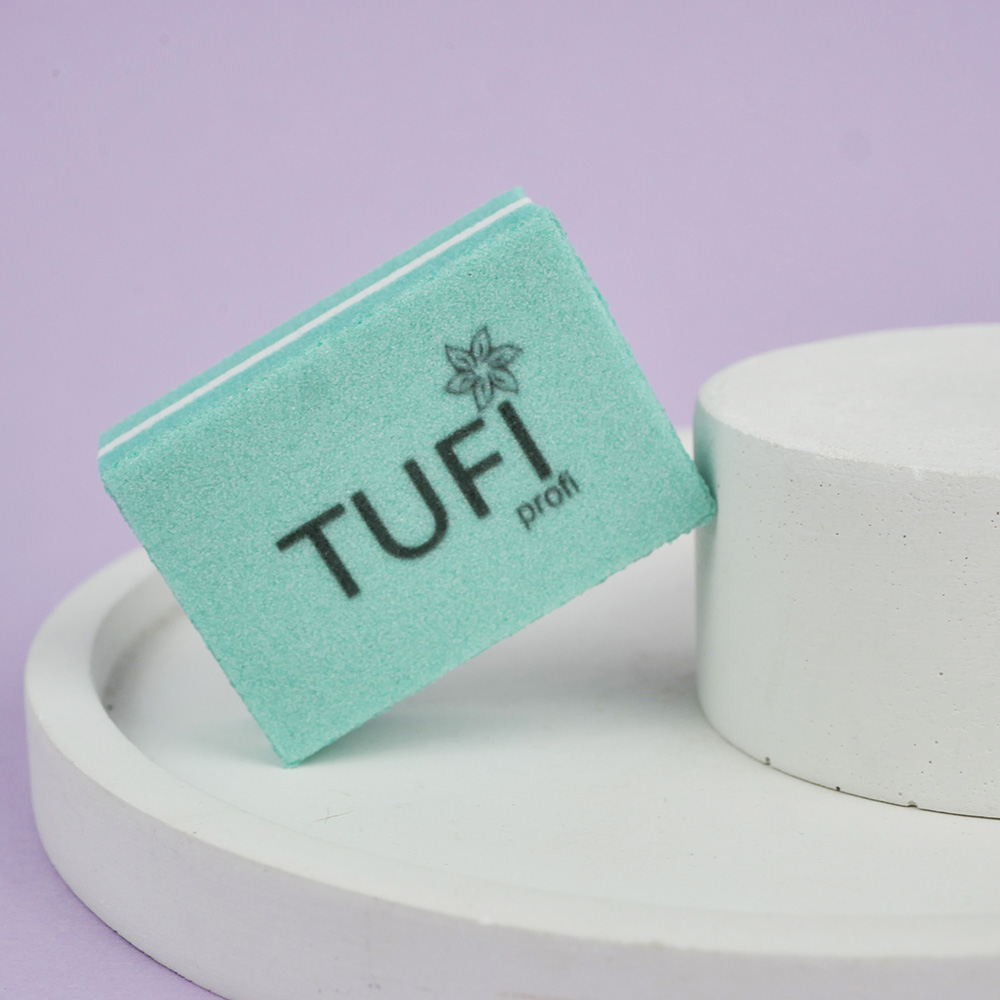 Buff TUFI profi PREMIUM mini green 100/180 grit 1 pc