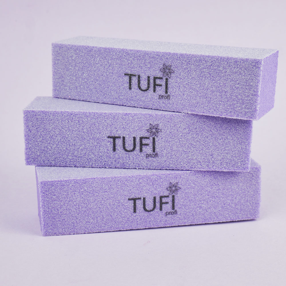 Бафик TUFI profi Брусок Фиолетовый 150/150 грит 10 шт (0300679)